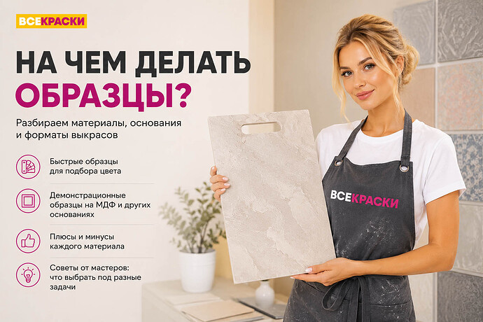 На чем делать образцы декоративной штукатурки